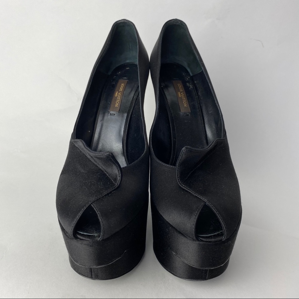 Louis Vuitton Satin Kimono Platforms
